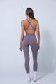 Women's athletic leggings with scrunch - back view