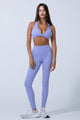 Women's athletic leggings with scrunch - front view